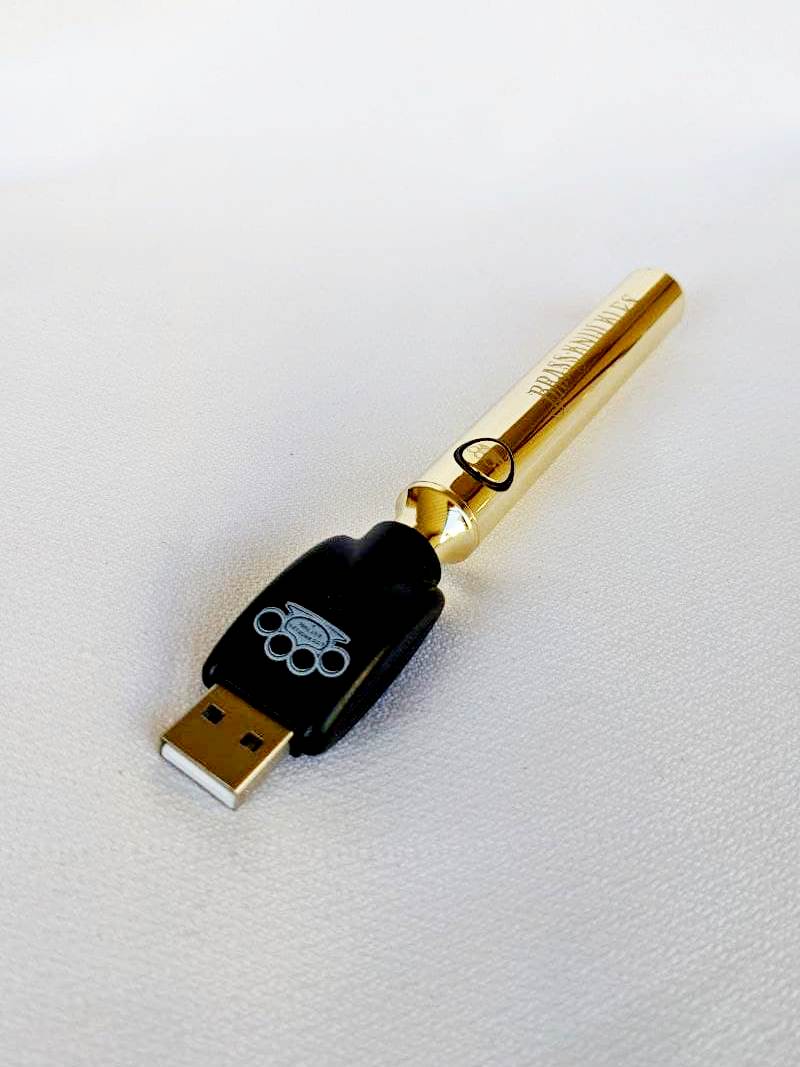 Brass Knuckles OG GOLD Vape Pen Battery w/USB charger/case