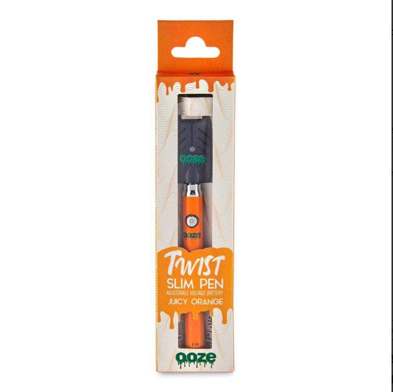 Shop Ooze Slim Twist Pen 2.0 Vape Battery - Juicy Orange Online